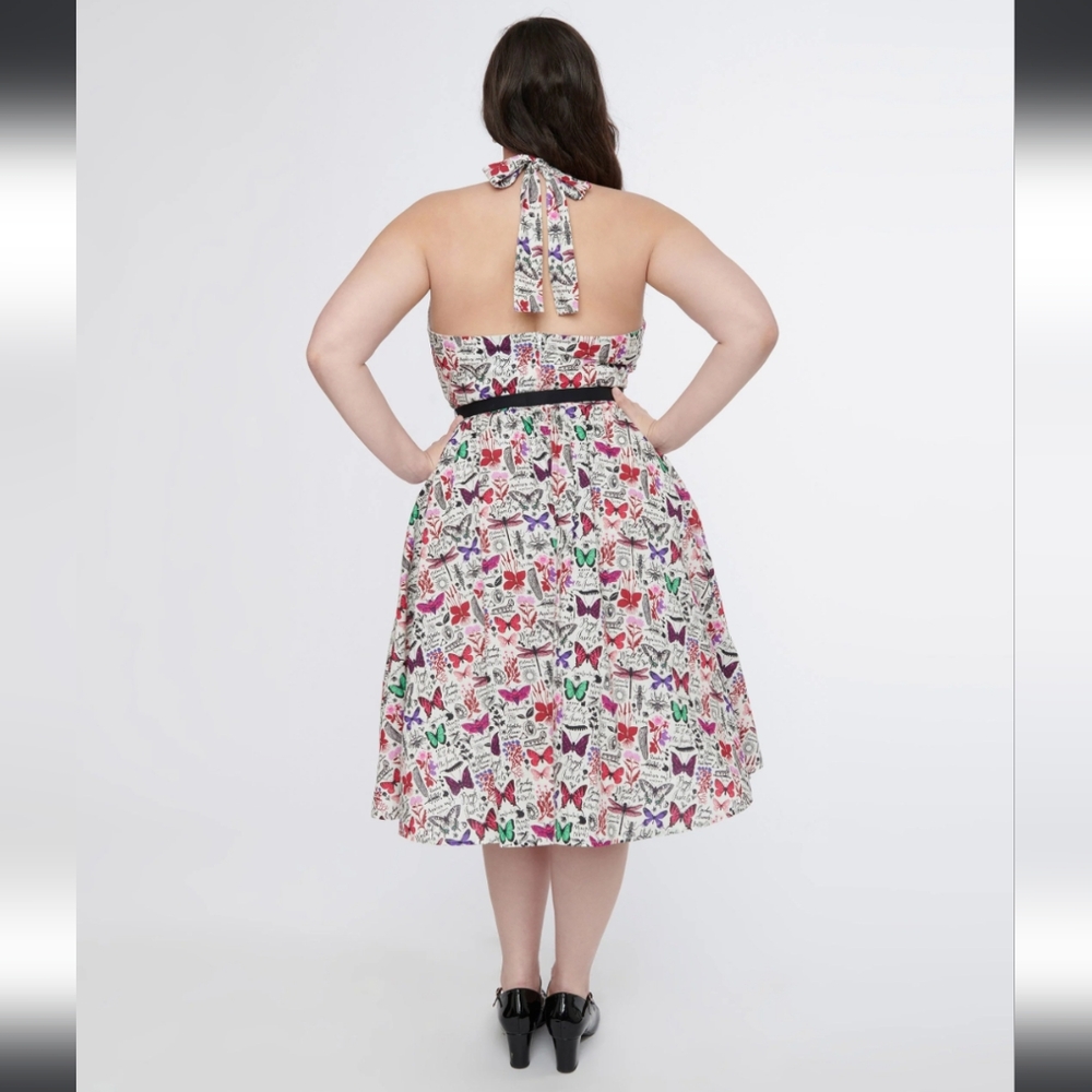 NWT UV Butterfly Halterย Dress 1X - Picture 2 of 9